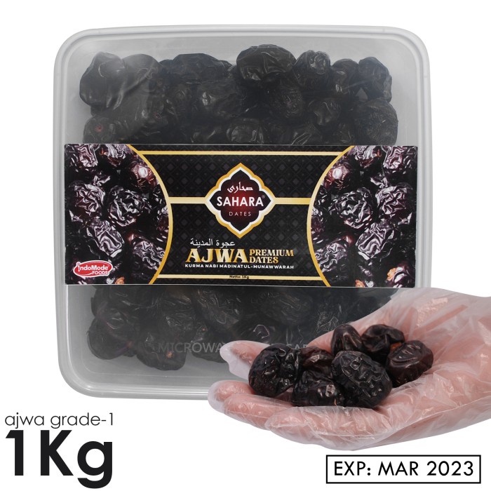 

Kurma Ajwa 1kg Korma Nabi Premium Original Madinah Shifa Nabawi