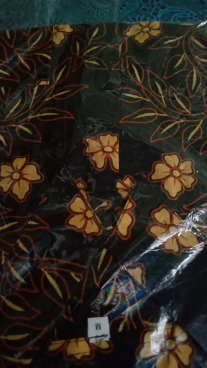 Bswart Batik Hrb026 Kenongo Hem Pendek Padi Pekalongan M L Xl Batik