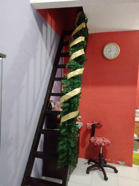 Pita Natal Berkawat 6,5 Cm Meteran Hiasan Aksesoris Ornamen Pernak Pernik Pohon Natal Christmas