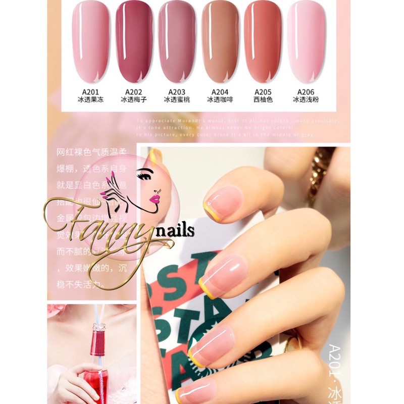 CHARZIEG JELLY JADE 15ml kutek gel transparant kutek jelly bening clear pink french manicure kupal