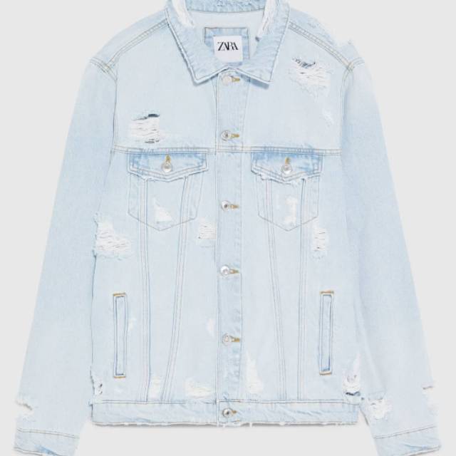 Denim Jacket Zara Man Original | Shopee 