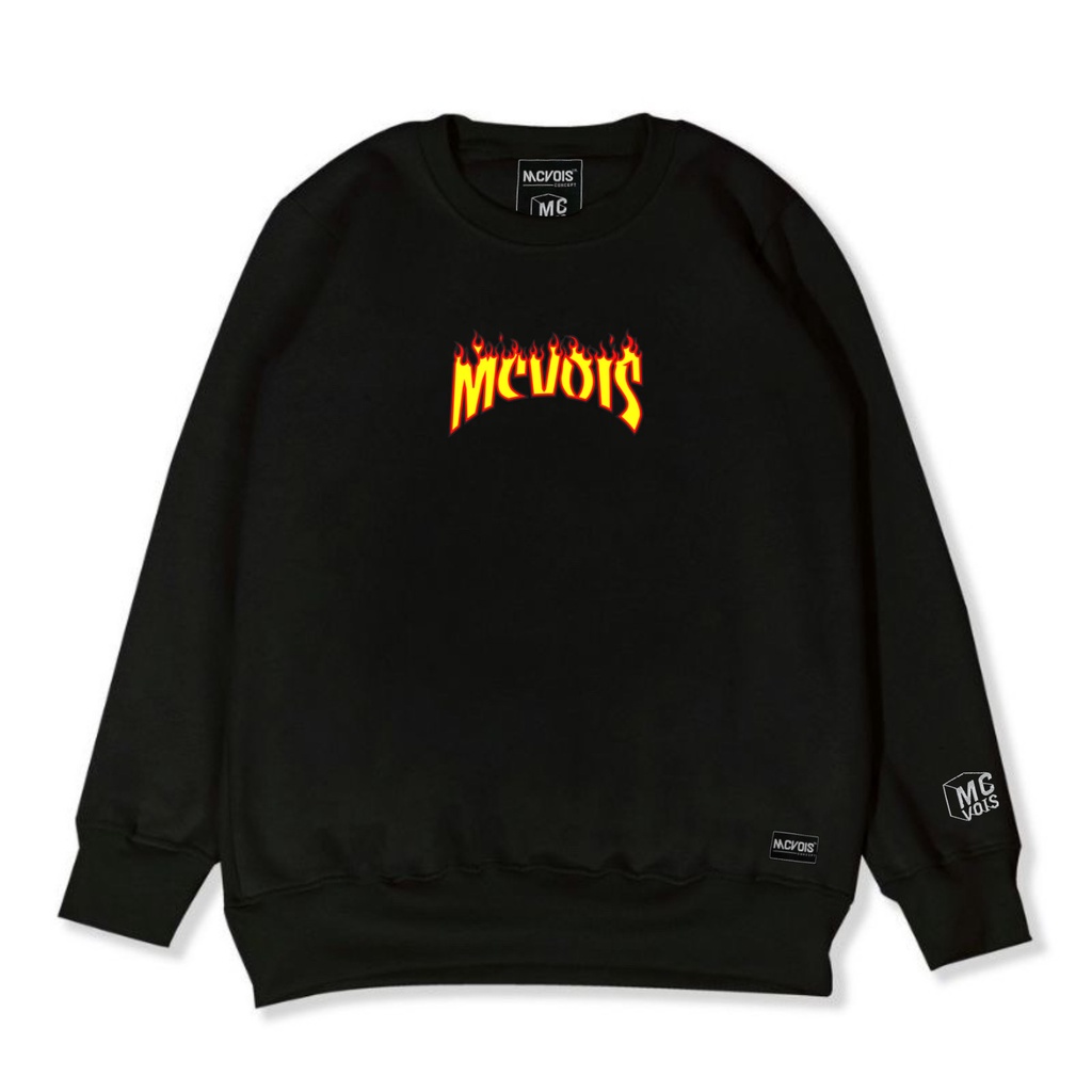 Mcvois Sweater Crewneck Bordir Pria Wanita Mc3 Premium Distro