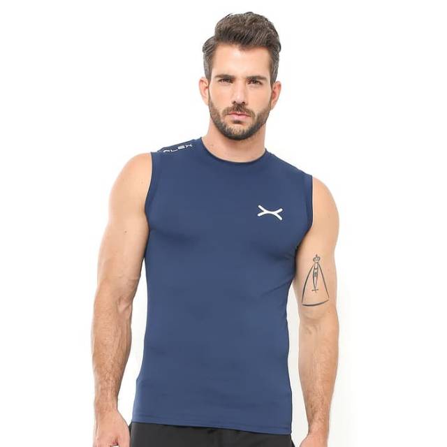 FVS-001DK Sleeveless sport fitness bodyfit FLEX dongker