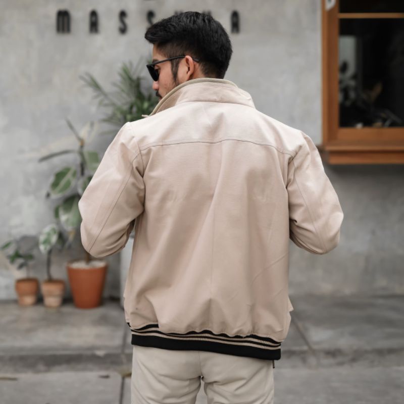 Jaket Canvas Bomber Premium Original