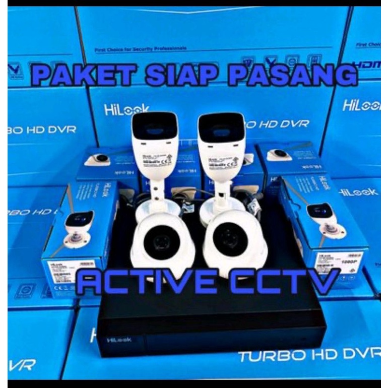 PAKET KAMERA CCTV HILOOK 4MP 4 CAMERA 8CH CHANNEL FULL HD KOMPLIT