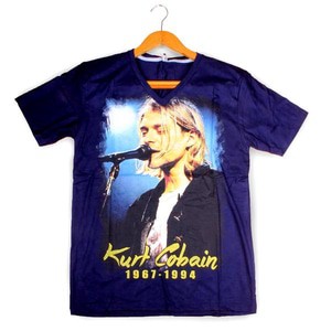 Kaos Kurt Cobain- Nirvana - Hitam - Distro Quality