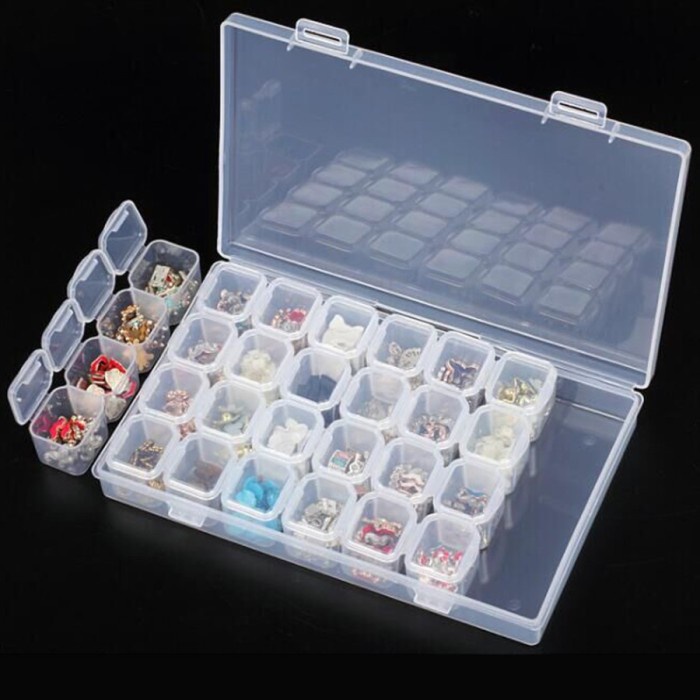 QUALITY Storage Box Mini 28in1 Kotak Perhiasan Cincin Kalung Batu Permata Paku