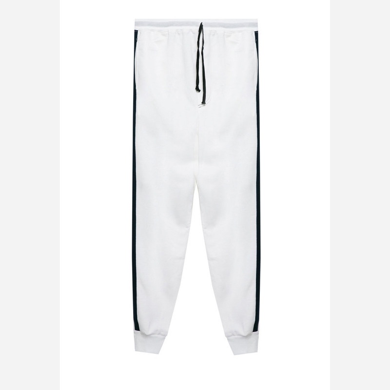 Sport High Jogger Traning Pants Basic Stripe Samping Pria