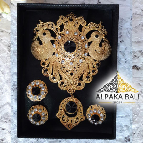 Bros Alpaka Bali Set Bros Anting Cincin U150