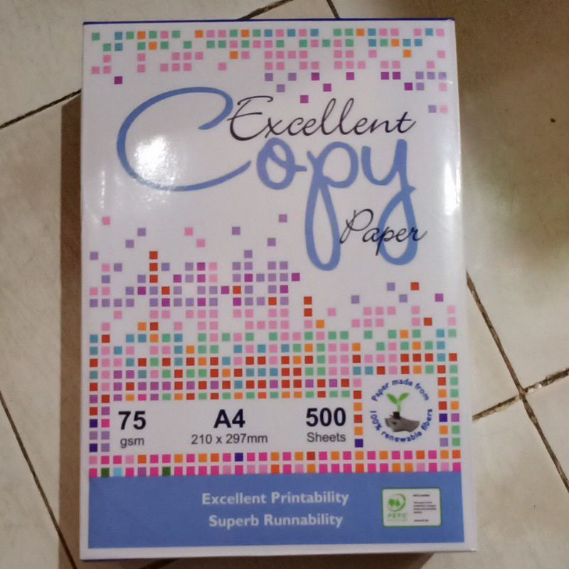 

Kertas A4 Excellent 75gr.