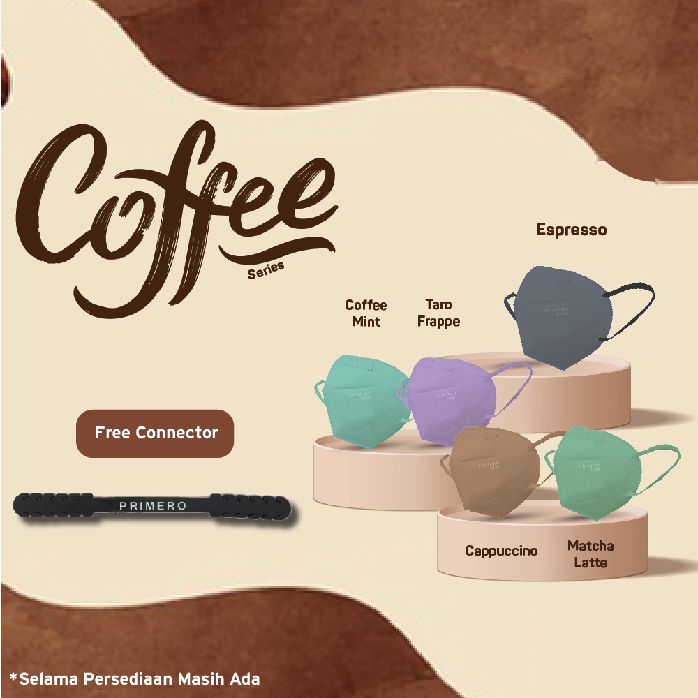 Primero KN95 Coffe Series - 1 Bundle 25 pcs