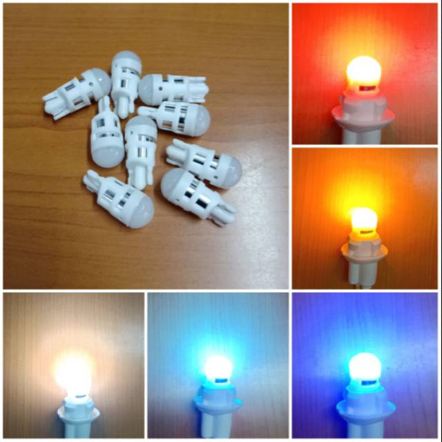 (INDO 168)Lampu Senja T10 model Lumen 12 volt nyala diam