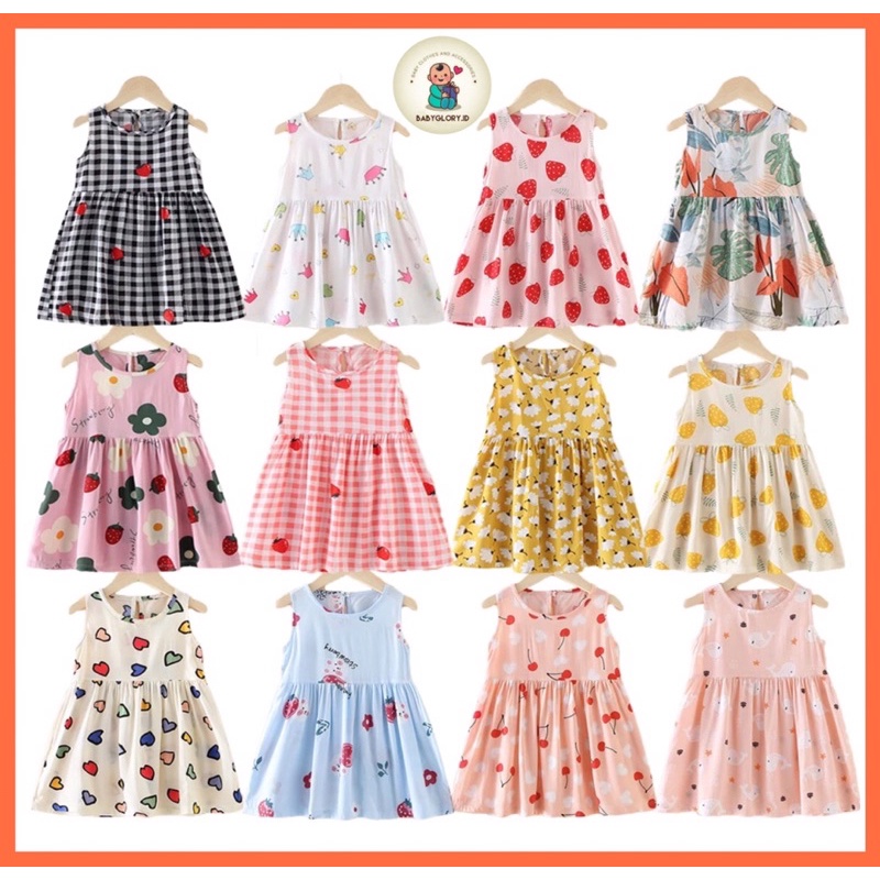 Babyglory.id✨ Dress Korea Anak Import / Dress Anak Perempuan Cewek / Dress Anak Pesta