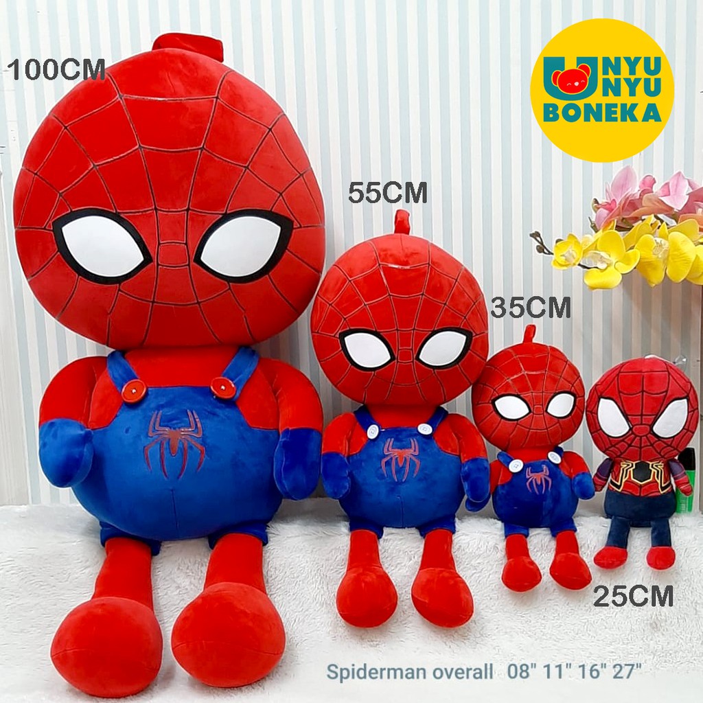 Boneka Spiderman Overall Costum Laba-laba  25CM Impor