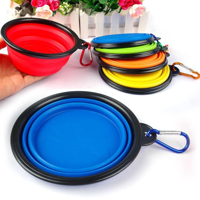 PERAWATAN HEWAN TEMPAT MAKAN ANJING PORTABLE/ TEMPAT MAKAN HEWAN PERLENGKAPAN HEWAN