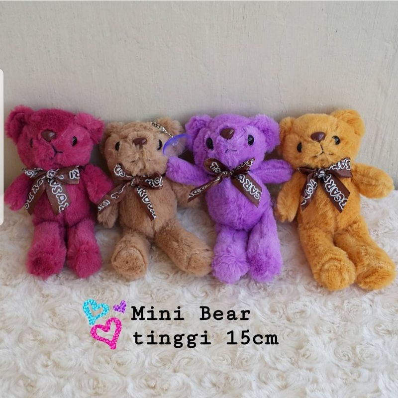 BONEKA GANTUNGAN MINI BEAR PITA