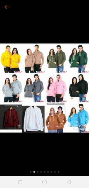 MF Sweater Polosan Hoodie Pria