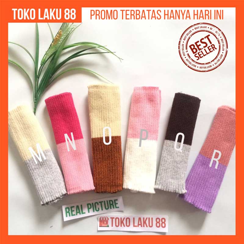 Bandana Rajut 2 WARNA KODIAN 20pcs Two Tone [KODI 2WARNA]
