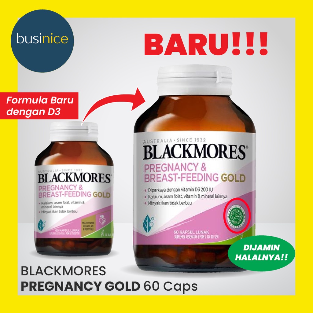 [HALAL] Blackmores Pregnancy and Breastfeeding Gold 60 Kapsul BPOM Kalbe