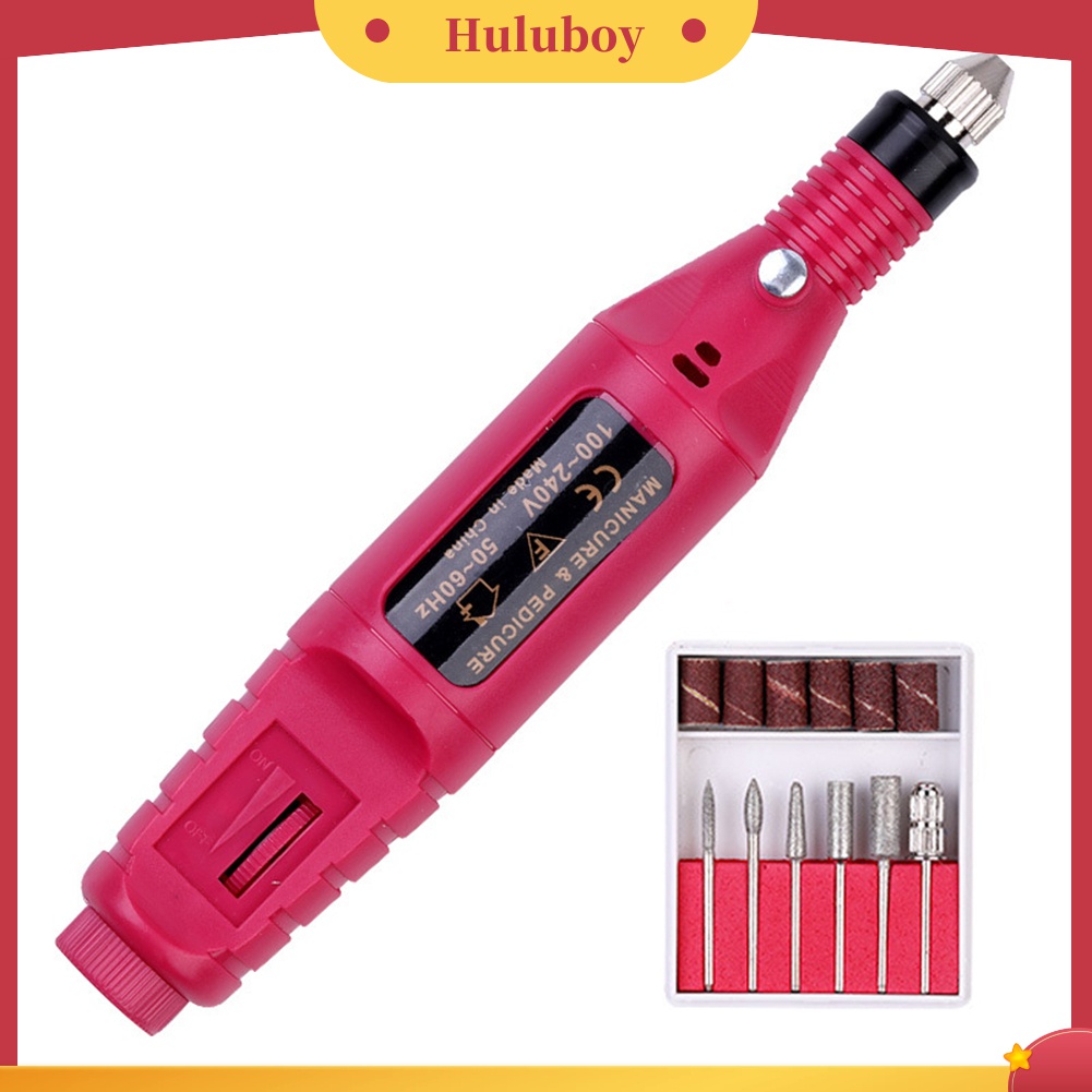 Huluboy Huluboy♡ Pen Bor Elektrik Mini Untuk Mengikir Kuku / Kulit Mati