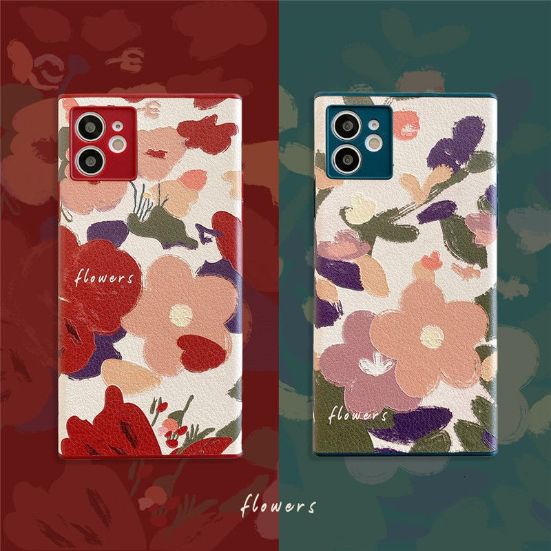 Mobile Phone Case Soft Silicone Anti-drop Floral Texture Is Suitable For Iphone Xr X 11 12 Promax 7plus 8plus Se X Xs Xr Xsmax 11 11pro 12 Edge