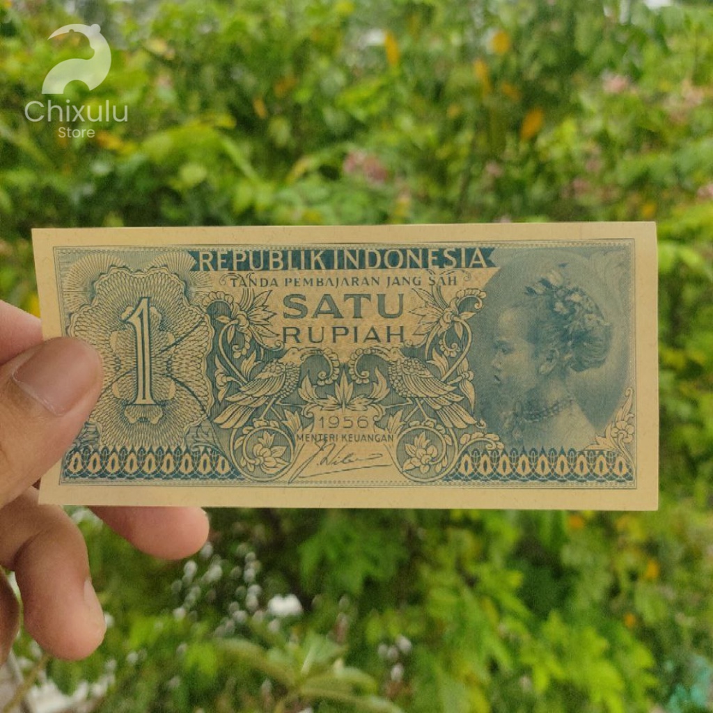 Uang Kertas Kuno Rp1 Rupiah Tahun 1956 | Uang Lama Indonesia