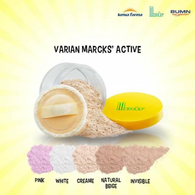 Marcks Active Beauty Powder 20g Bedak Tabur