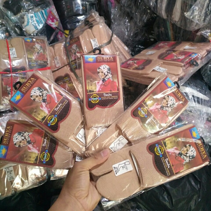 TERMURAH KAOS KAKI MUSLIMAH KUALITAS GRESS COKELAT POLOS