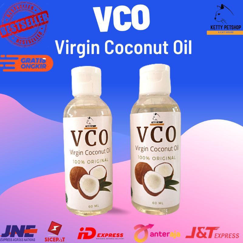 Minyak VCO Kucing 60 ml / VCO Obat jamur scabies kucing