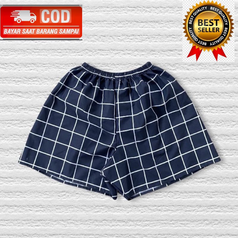 Boxer Pria  Dewasa Motif Kotak-kotak / Celana Pendek Kualitas Distro Terlaris