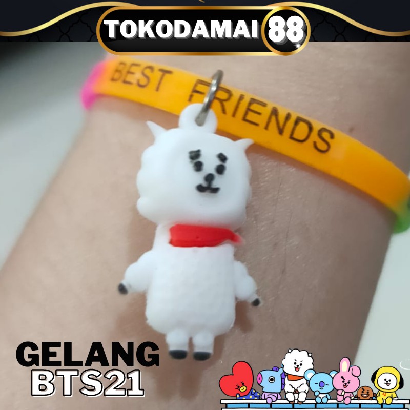 GELANG ANAK BTS/GELANG SILICON ANAK BTS/GELANG KARET ANAK MODEL BTS