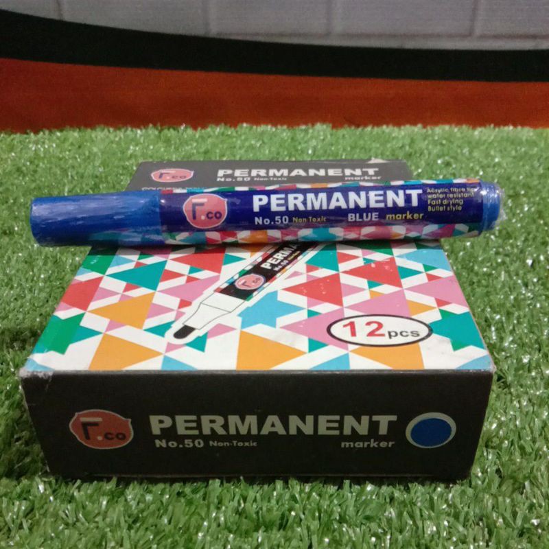 

SPIDOL PERMANENT BIRU MERAH HITAM MERK FCO NO. BG 12 / 250