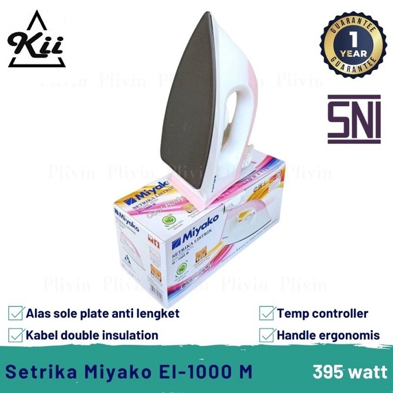 EI-1000M Miyako Setrika Listrik Pakaian 350w