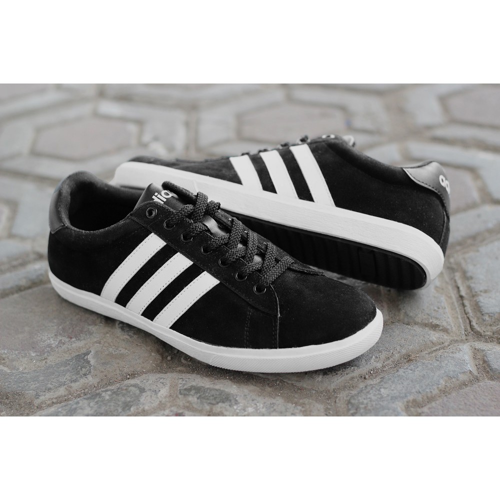 SNEAKERS PRIA ADIDAS NEO DERBY HITAM / SEPATU CASUAL KETS BERTALI / SEPATU MURAH TRENDY KEREN