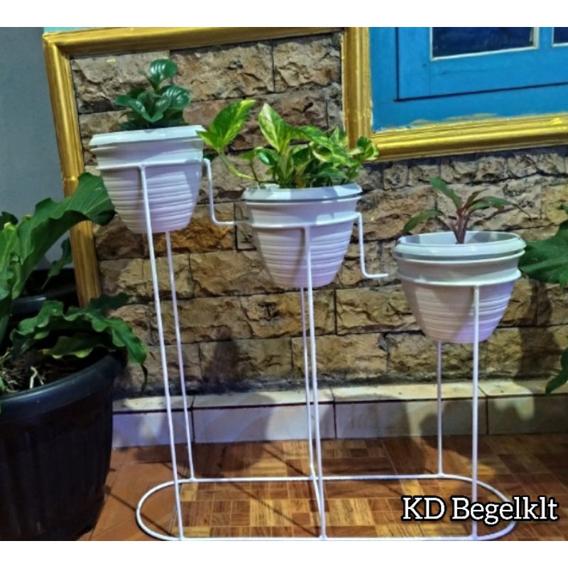 Standing Pot TANGGA susun / Rak Bunga Besi Minimalis Murah | Shopee