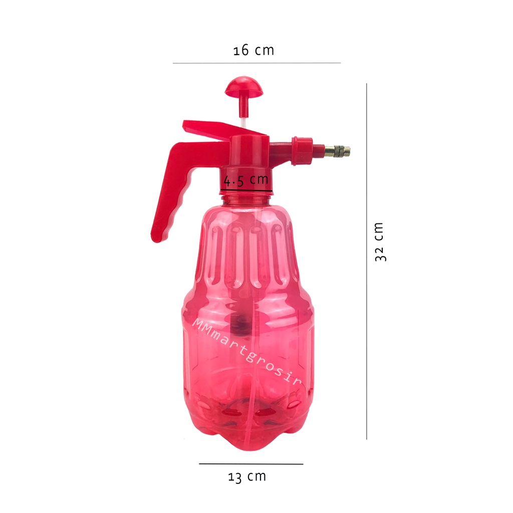 Semprotan Sukra / Spray Pump Botol / Botol Transaparan Merah