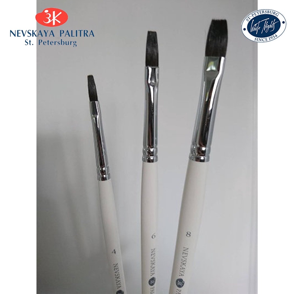 

Nevskaya Palitra White Night Squirrel Long Handle Brush