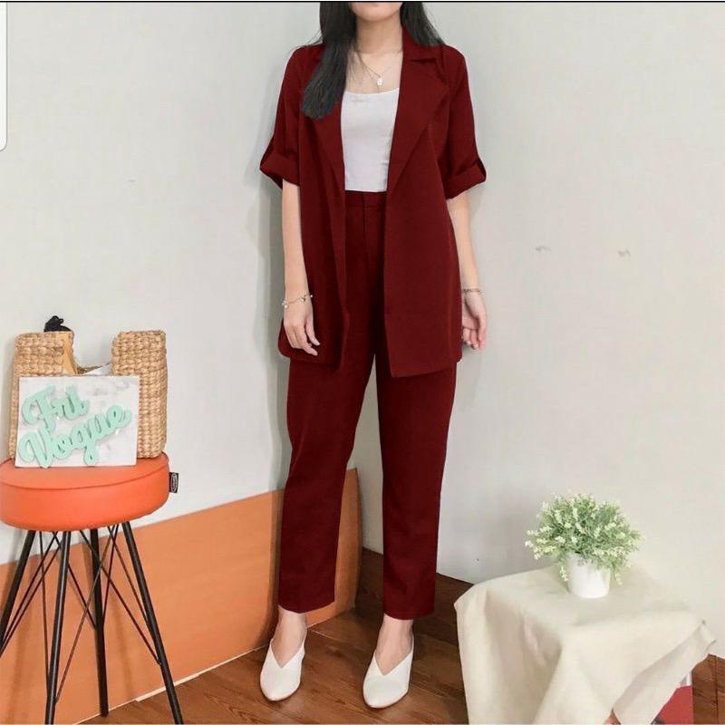 SET BLAZER MESYA FASHION / SETELAN BLAZER WANITA / SET FASHION WANITA