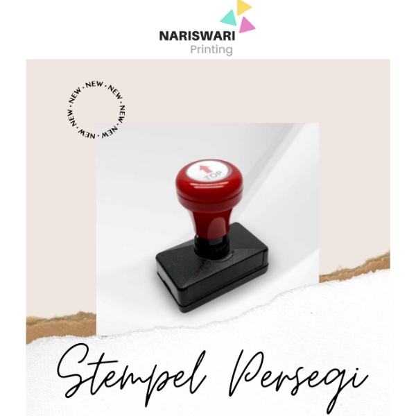 

Stempel Flash Persegi|Satu Warna Ukuran 45X30 MM
