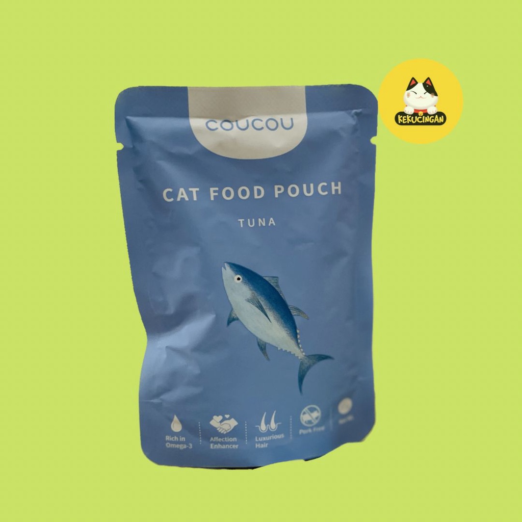 Makanan Kucing Basah COUCOU Cat Wet Food Premium Pouch 85gr