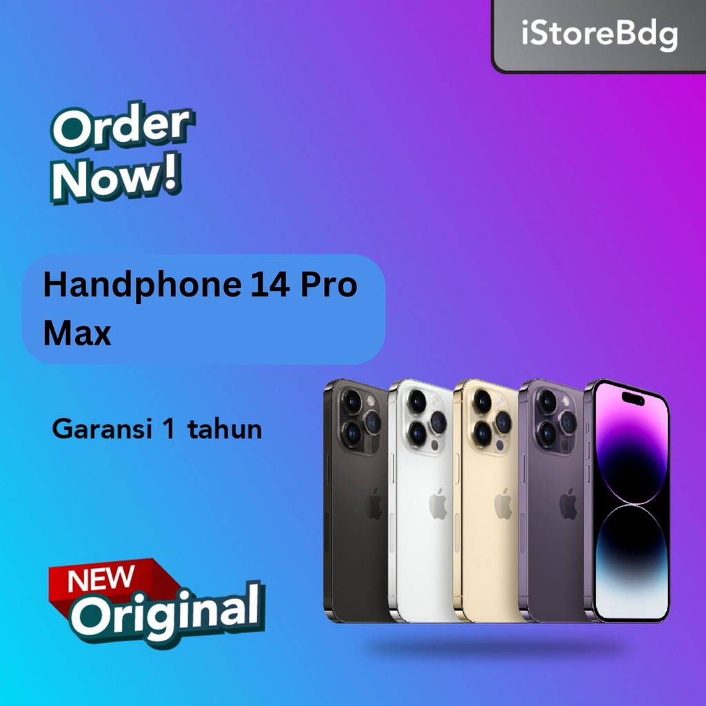iPhne 14 Pro Max 128GB 256GB 512GB 1TB Garansi Resmi iBox