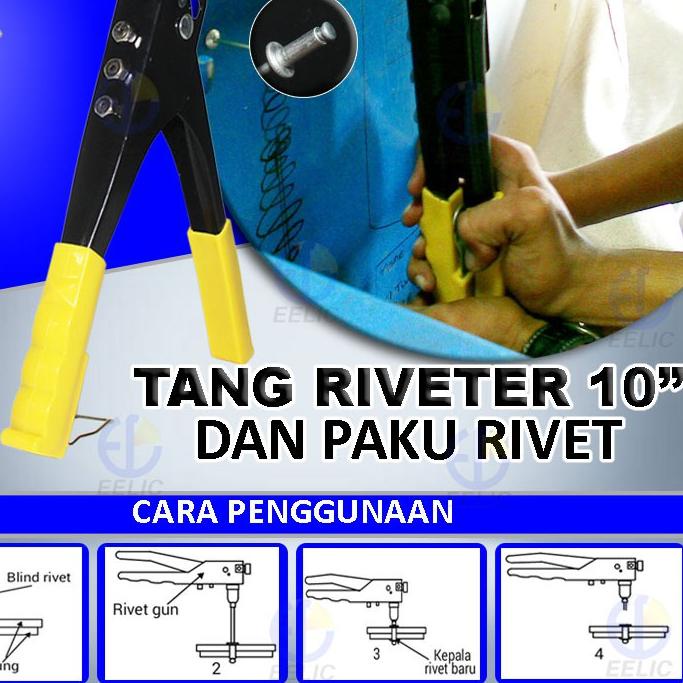 Bagus Eelic Tar W10i Mix Tang Rivet Tang Tangan Manual Hand Reveter 10 Inch Isi 20 Pcs Paku Rivet Shopee Indonesia
