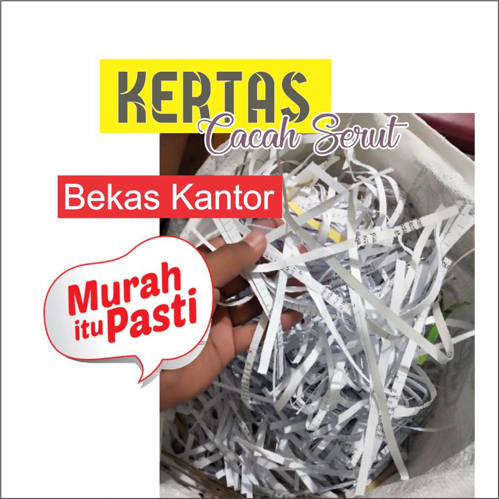 

READY Kertas Serut Putih 1 gr Kertas Cacah Shredded Paper ISKSTORE