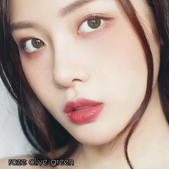 Softlens i-DoL Canna Roze Olive Green (Hijau Zaitun) - Princess Idol