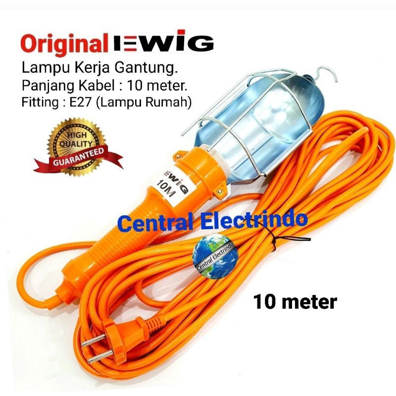 Lampu Kerja Gantung EWIG 10 Meter E27.