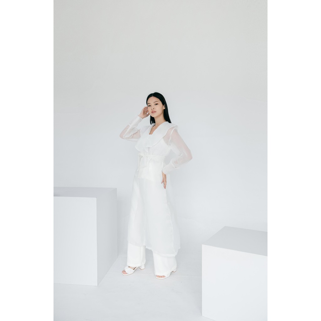 Aura Label - Chloe WHITE Dress Organza - Bestseller Dress Organza Wanita