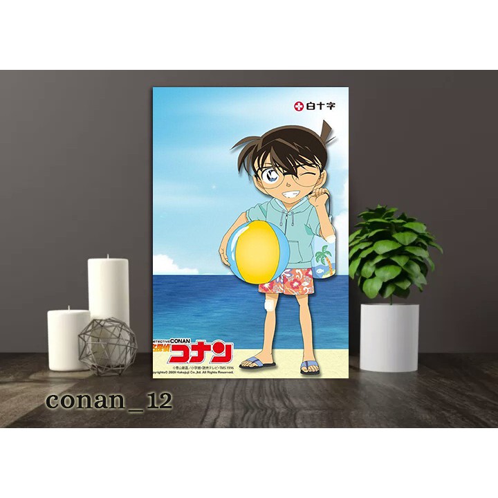 Poster Kayu Detective Conan/Hiasan Dinding Kayu mdf 6mm/Dekorasi Dinding/Dekorasi Kamar/Poster Conan