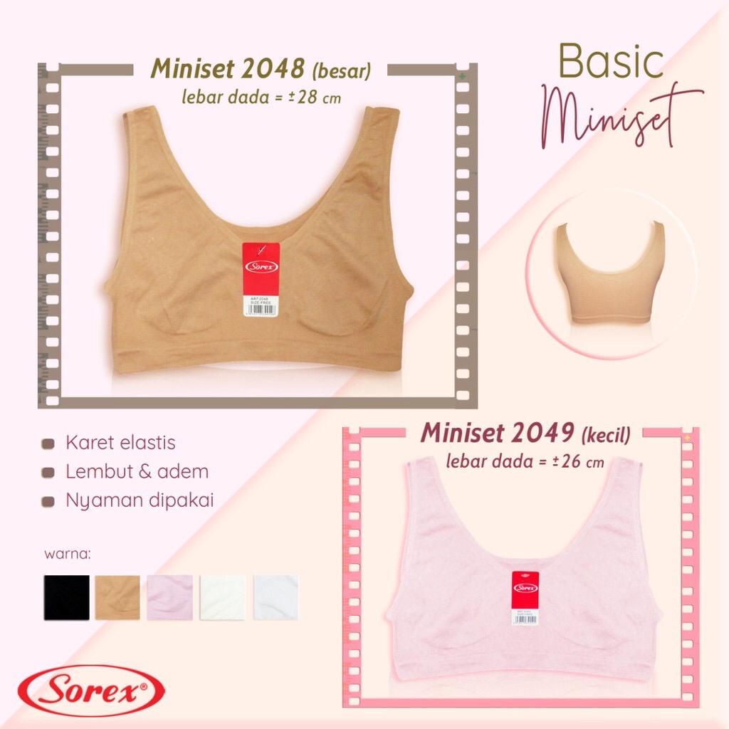 Sorex 2049 | Miniset Bra BH Pakaian Dalam Anak Perempuan Rajut Halus Bahan Lembut Adem COD Sorex Kid