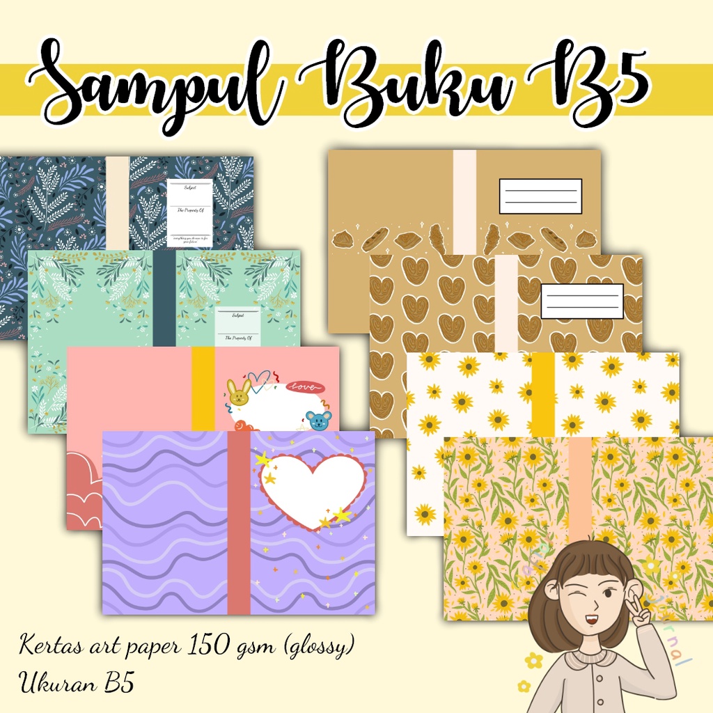 Jual Sampul Buku Aesthetic / Book Cover B5 BIGBOOS/BOXY A5 SI | Shopee