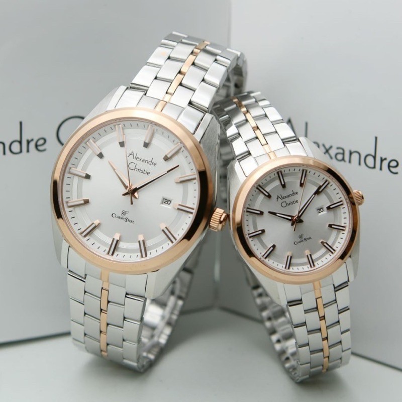 JAM TANGAN ALEXANDRE CHRISTIE AC 8637 AC8637 COUPLE ORIGINAL